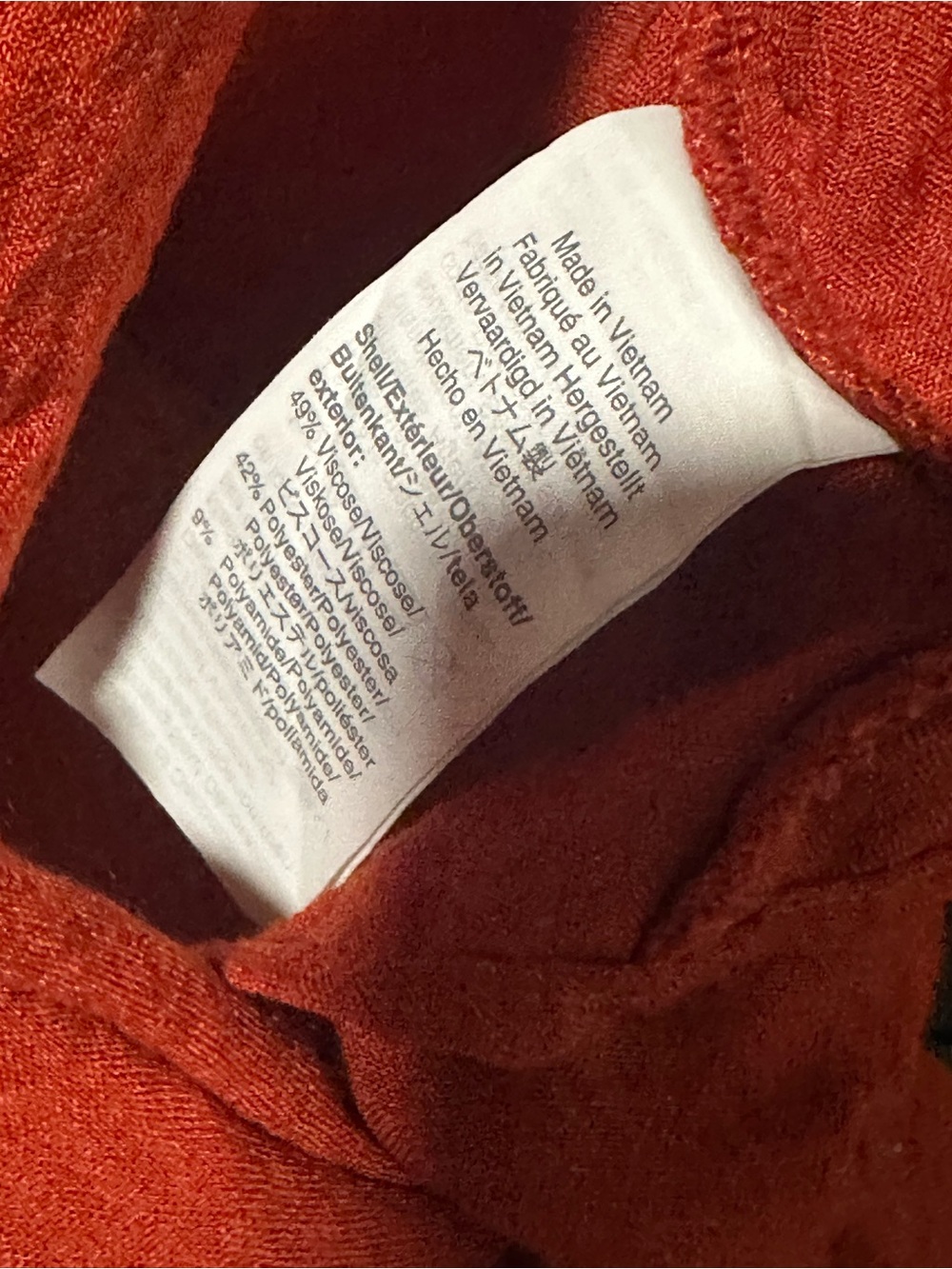 Madewell Rust Tie-Front V-Neck Blouse - Picture 4 of 4